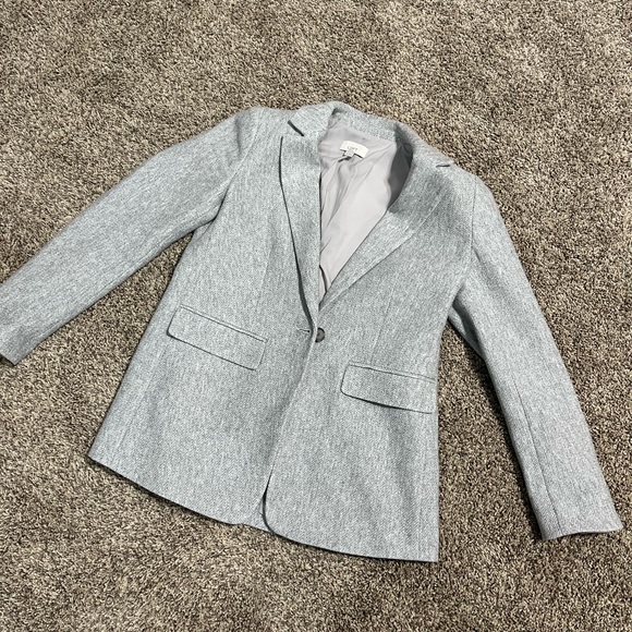 LOFT Grey Blazer Petites - Picture 1 of 2